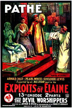 'Exploits of Elaine' movie poster.