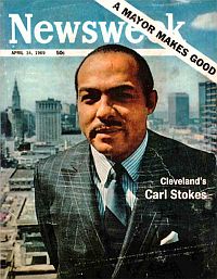 Cleveland's first black mayor featured, April 14, 1969.