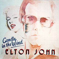 Candle in the Wind, single cover, 1974. Click for digital.
