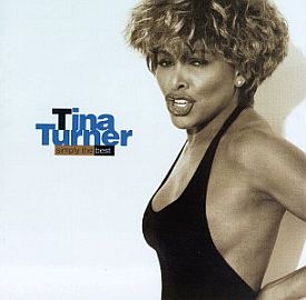 Album/CD cover for Tina Turner's 1991 'Simply the Best,' a compilation of her 1980s' hits. Click for CD.