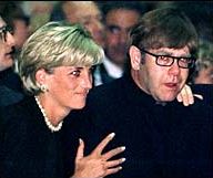 Princess Diana & John at Gianni Versace's funeral, July 1997.
