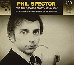 Phil Spector as he appeared in the 1960s, here on the cover of a collection of his songs. Click for comparable collection.