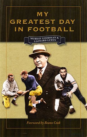 First published in 1948, My Greatest Day in Football is a collection of stories from football’s early stars, including Sammy Baugh, Pop Warner, George Gipp, Knute Rockne, Paul Brown, and 30 others. The 244-page book was republished by Kent State University press in 2008.