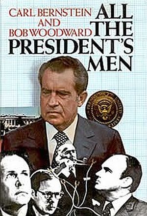 1974 edition of “All the President's Men,” by Washington Post reporters Bob Woodward and Carl Bernstein, who together won a Pulitzer Prize for their coverage of the Watergate scandal. Time magazine praised this book, as “the work that brought down a presidency...perhaps the most influential piece of journalism in history.” Simon & Schuster, 384pp. 