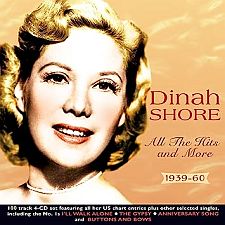 2017 4-CD set, “Dinah Shore: All The Hits & More 1939-60,” Click for copy.