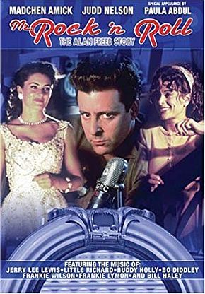 2009 film, “Mr. Rock N Roll: The Alan Freed Story,” starring: Judd Nelson as Alan Freed, along with Paula Abdul, Madchen Amick, and others. Click for DVD or VHS.