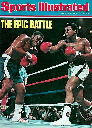 13 Oct 1975. Ali won the grueling “Thrilla in Manilla” bout,  giving him a 2-to-1 edge in the pair’s 3 fights. Click for copy.