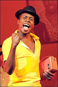 Rolan Bell, one of the stars in the London musical stage production of "The Harder They Come," 2006-2009