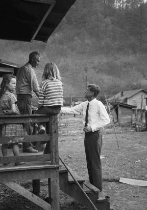 April 1960: JFK campaigning in rural West Virginia in advance of the state's May 10th primary.