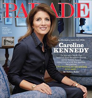 Caroline Kennedy profiled by Parade magazine in Sept 2011 at release of her book, “Jacqueline Kennedy: Historic Conversations on Life with John F. Kennedy.”