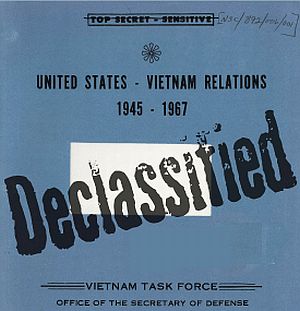 Originally titled, “United States-Vietnam Relations, 1945-1967,” the Pentagon Papers were designated “Top Secret-Sensitive,” and despite their 1971 disclosure to the press, were not officially “declassified” by the government until June 2011.
