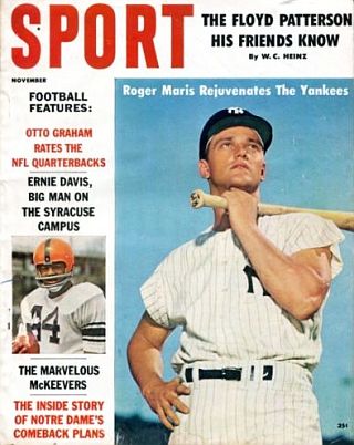 Nov. 1960: Roger Maris featured in ‘Sport’ magazine cover story: “Roger Maris Rejuvenates The Yankees’.