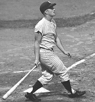 Roger Maris, watching one of his homers leave the yard.