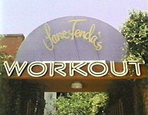 Early 1980s: Entrance to “Jane Fonda’ Workout,” her Beverly Hills exercise studio.