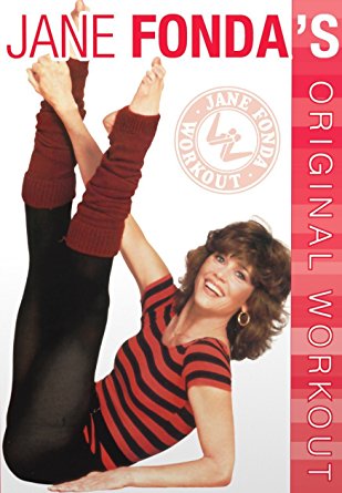 Jane Fonda original workout video, April 1982; since re-issued in DVD and digital formats. Click for DVD.