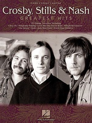 “Crosby, Stills and Nash: Greatest Hits”, libro de canciones para piano/voz/guitarra, editores de Hal Leonard, 2005 en rústica, 144 páginas.