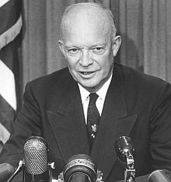 Dwight D. Eisenhower, U.S. President 1953-1961.