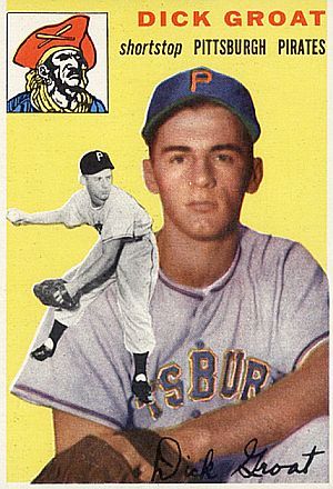 Dick Groat, 1954 Pittsburgh Pirates; Topps baseball card.