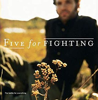 Cover art for “The Battle for Everything” album by Five for Fighting / John Ondrasik, released in  February 2004, includes “100 Years” song. Click for CD. 