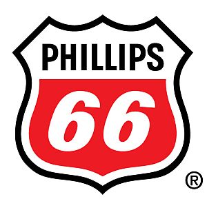 The Phillips 66 logo and service station sign, having the look, in part, of the “Route 66" highway sign.