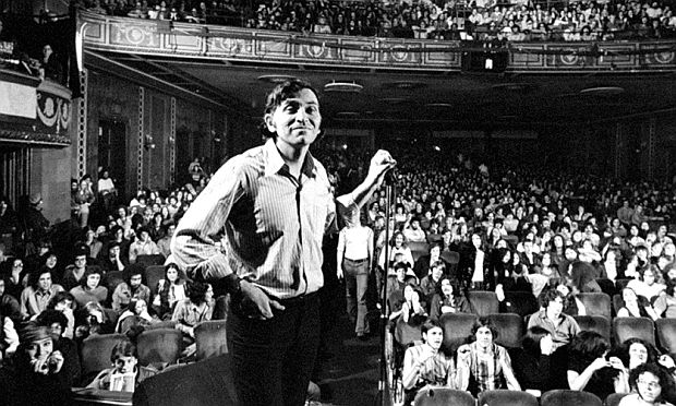 Famous music promoter, Bill Graham, shown here at his Fillmore East venue in New York City, 1971. Photo, John Olson/ Life.