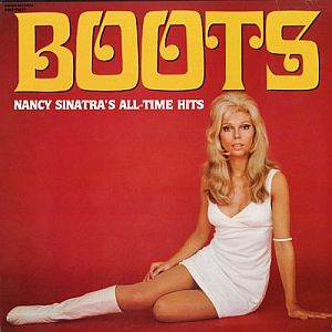 A later album of Nancy Sinatra hits, with Nancy attired in mini-skirted dress and boots. Click for vinyl.