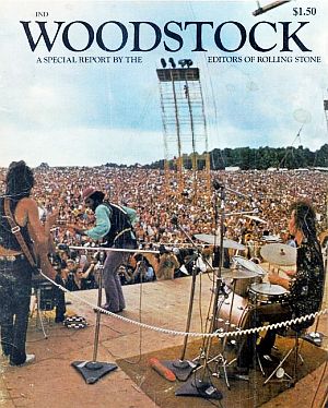 1969 "special report" from Rolling Stone magazine on Woodstock with cover photo of the Santana performance.