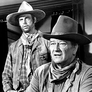 1970: Playing bad guy shot by John Wayne in 'Rio Lobo' film.