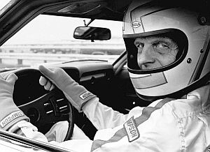 1977: Plimpton trying his hand as race car driver. (AP Photo)