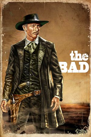 Actor Lee Van Cleef plays “Angel Eyes” –  “the Bad” character in “The Good, The Bad & The Ugly” film.