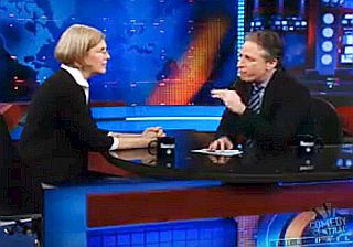 2009. Elizabeth Warren on The Daily Show. Click for video.