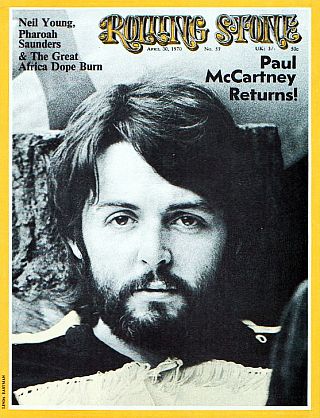 April 30, 1970. Paul McCartney interviewed for “Rolling Stone,” in which, among other things, he spoke about his solo album and the Beatles. Click for magazine or Kindle subscription.