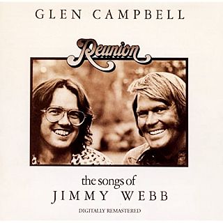 In  1974, Glen Campbell and Jimmy Webb issued a collaboration album titled, "Reunion," which featured a dozen Jimmy Webb songs performed by Glen Campbell. Album was reissued with remastered tracks in 2001. Click for CD. 