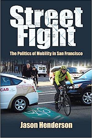 Jason Henderson’s 2013 book offers some San Francisco freeway history, but also how the city might serve as an example of the sustainable transportation fight going forward. Click for copy.