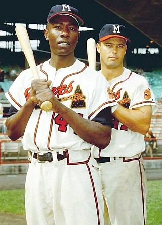 Hank Aaron & Eddie Mathews hold the all-time record for  home runs by two teammates, at 863, hit between 1954-1966. 
