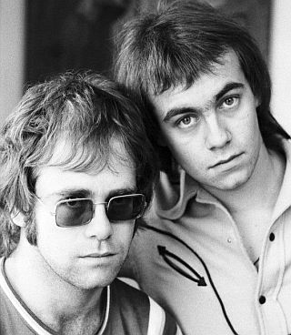 Elton John and Bernie Taupin, the song-writing pair who turned out an amazing run of 1970s hits.