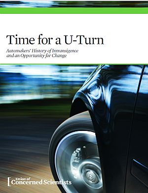 Dave Cooke’s 2017 report, “Time for a U-Turn: Automakers’ History of Intransigence and an Opportunity for Change,” Union of Concerned Scientists, 56 pp. Click for PDF. 