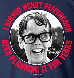 Squints image and message for T-shirt from 1993 film, “The Sandlot”. Click for film DVD.