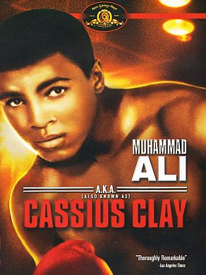 Image used on some later-edition versions of “a.k.a. Cassius Clay.” Click for DVD. 