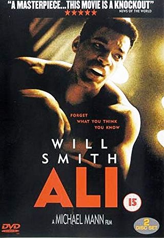 Poster for 2001 film “Ali,” with Will Smith in the feature role. Click for DVD or streaming.