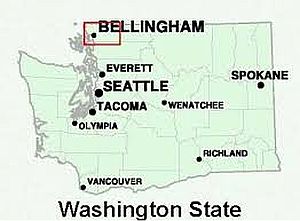 Bellingham location in Washington state.