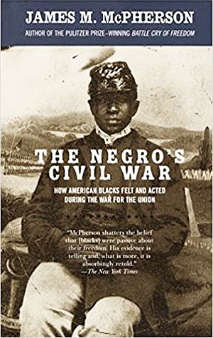 James M. McPherson, “The Negro's Civil War: How American Blacks Felt and Acted During the War for the Union,”  2003,  Vintage Books, 366 pp.  Click for copy.