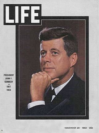 After the assassination of President Kennedy on Nov 22, 1963, the Roger Staubach cover for Life was cancelled and replaced with one honoring the slain president, which appeared on November 29, 1963.
