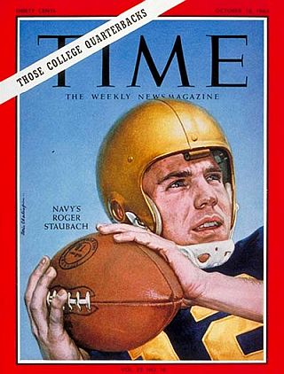 Roger Staubach of Navy had already appeared on Time magazine cover, October 18, 1963.