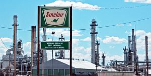 Portion of the grounds at Sinclair Oil refinery in Sinclair, Wyoming, where workers were burned/injured in successive fires, 4 injured on May 8 and 2 on May 28, 2012.