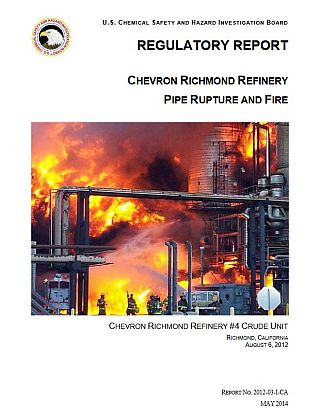 The CSB report on the Chevron refinery explosion & fire included the “125 significant incidents” list. Click for PDF.