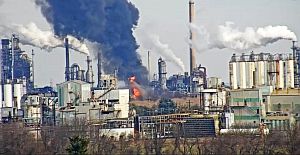 February 2019. PBF Energy’s Delaware City, DE refinery during a later fire at the complex.