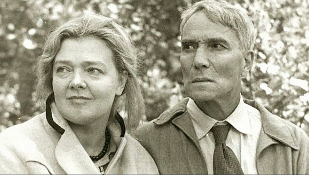 Boris Pasternak with Olga Ivinskaya, who became his life-long lover in 1947, and is believed to have been the inspiration and model for the Lara character in his famous novel, “Doctor Zhivago.” Photo is believed to be from late 1950s.
