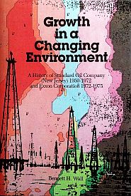 Bennett Wall’s 1989 book covers history of Standard Oil and Exxon in the 1950s-1970s period. Click for copy.